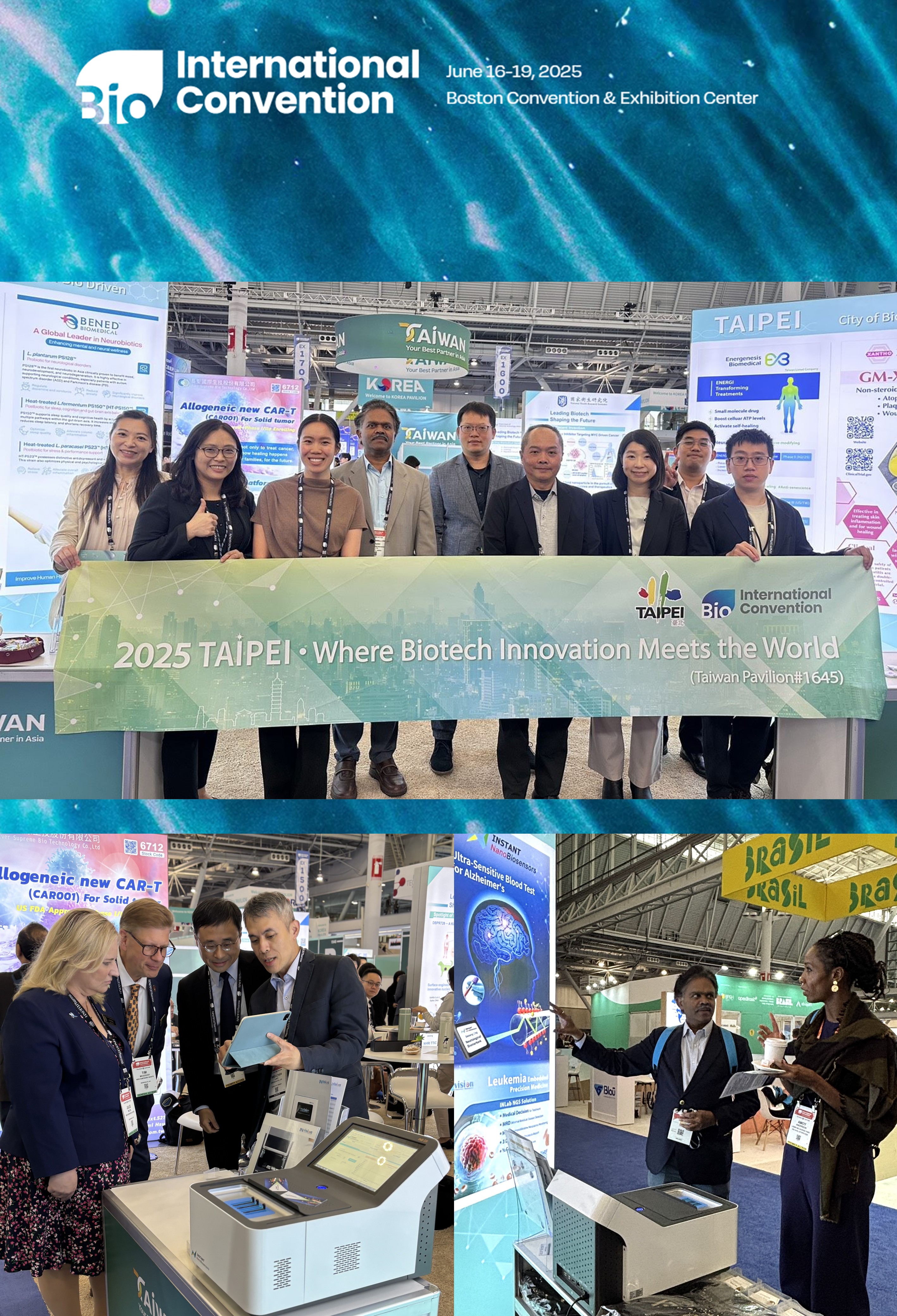 圖片：北市6家生技企業閃耀BIO 2025大展，成功締造全球商談逾300場