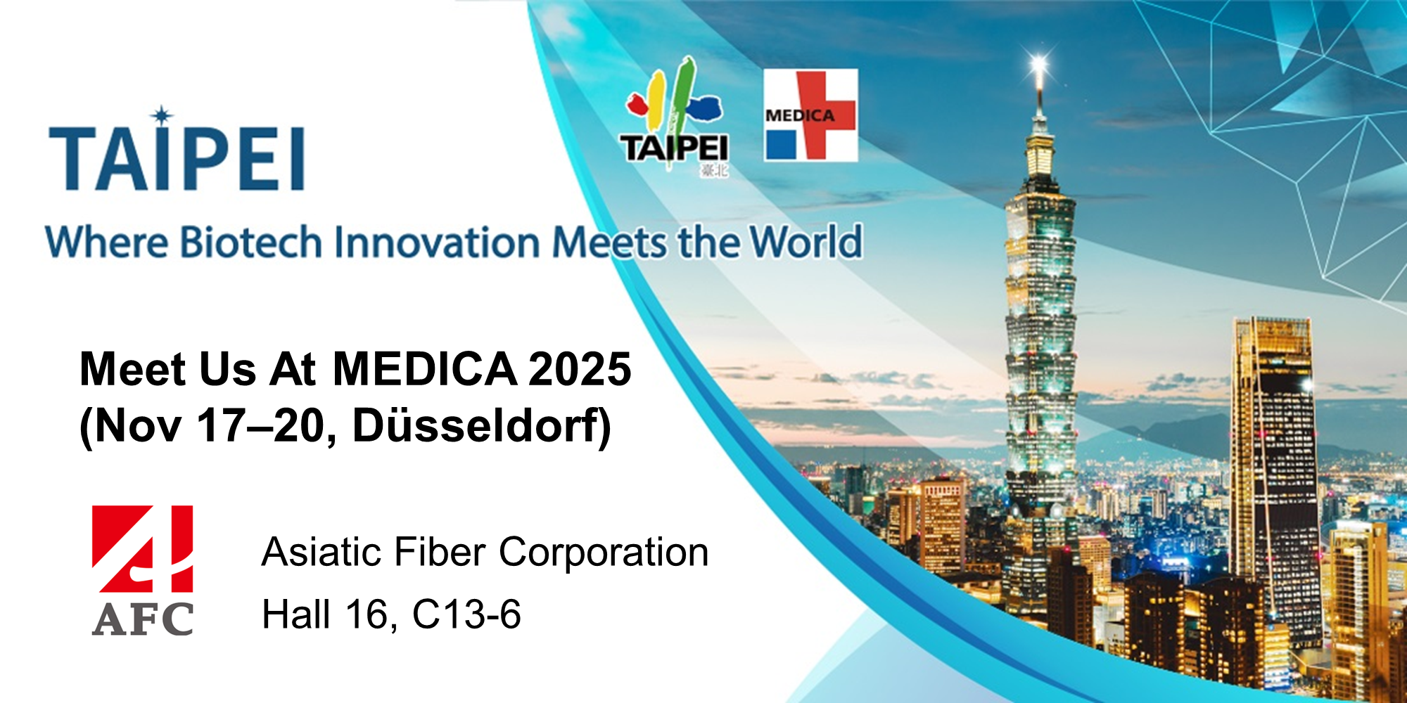 pic of welcome to visit us at MEDICA 2025