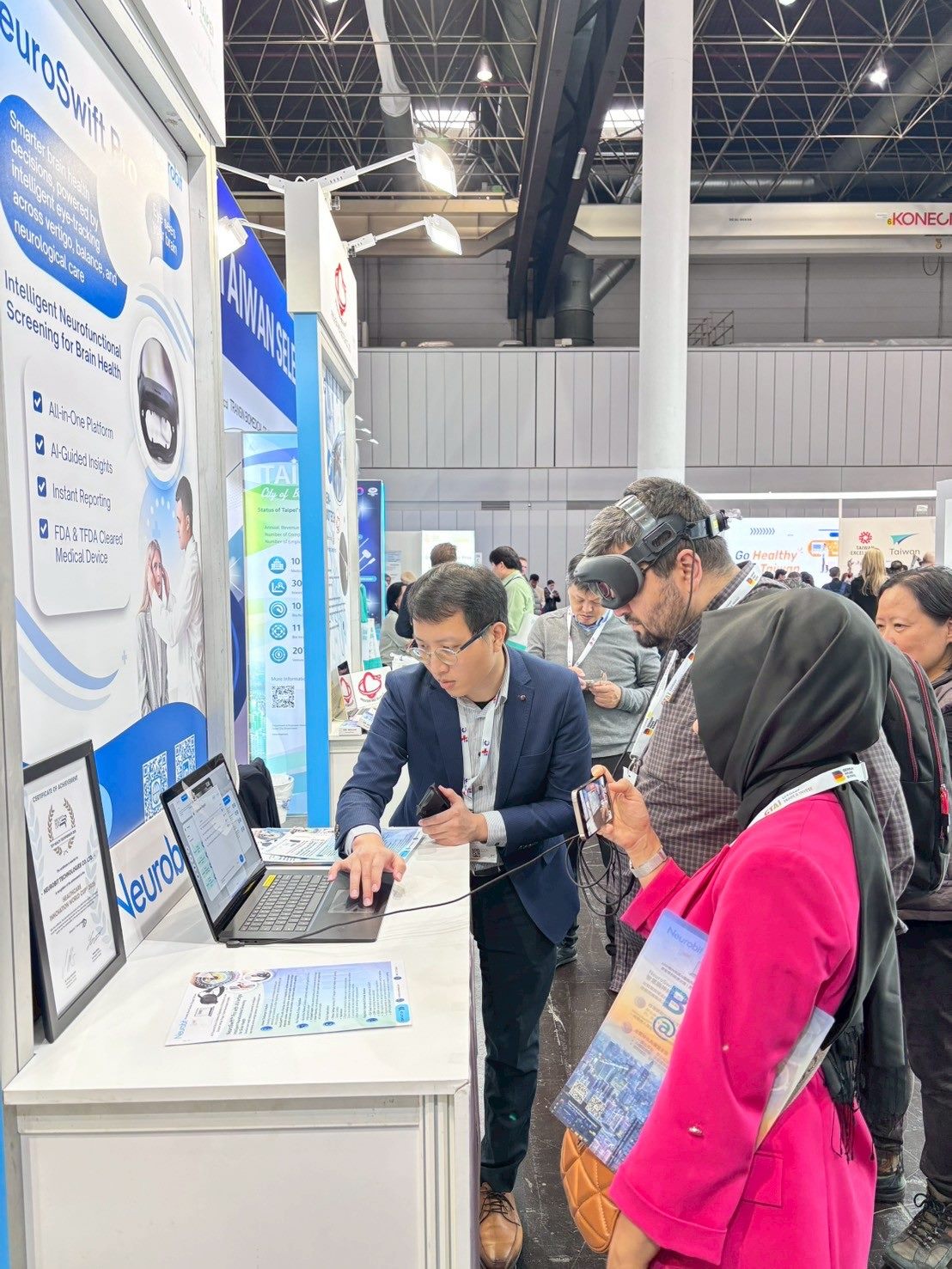 神經元科技以獲FDA認證的NeuroSwift Pro神經系統檢測系統，吸引國際目光